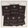 Go Handmade Vævet Label, My lifestyle is Handmade, 33 x 30 mm, 10 stk